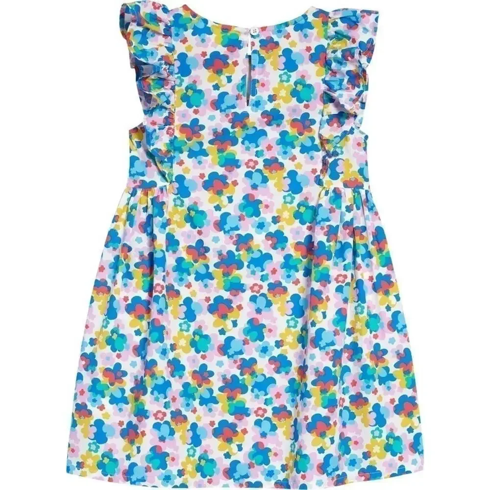 NWT❤️Mini Boden Print Sleeve Dress sz7/8Y